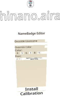 NameBadge Editor by hinano.aira